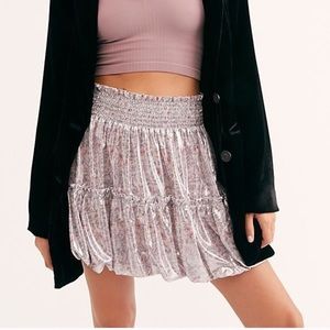 Free People In a Bubble mini skirt